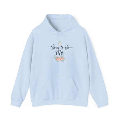 Soon to Be Mrs. Hoodie — Bridal Engagement Sweatshirt with Ring & Floral Design