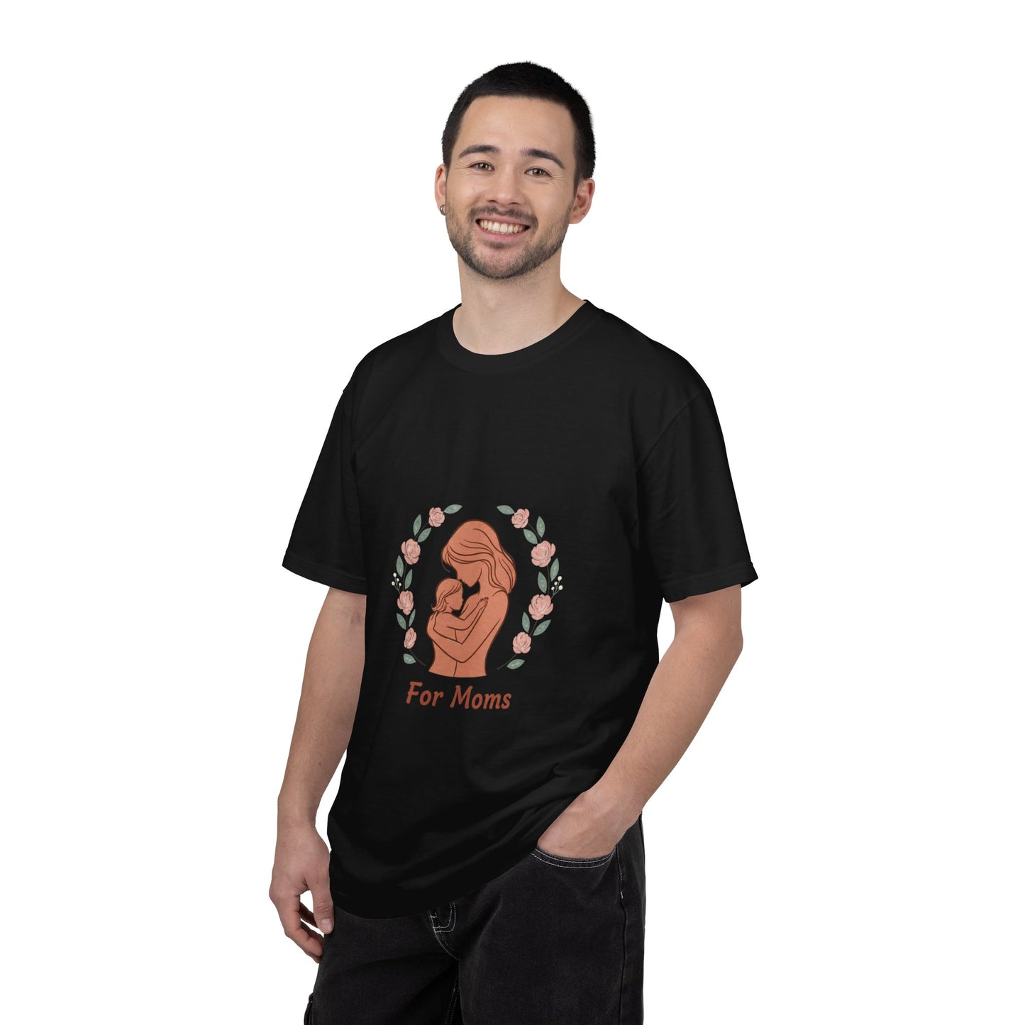 Mother & Baby T-Shirt — "For Moms" Floral Maternity/Motherhood Tee