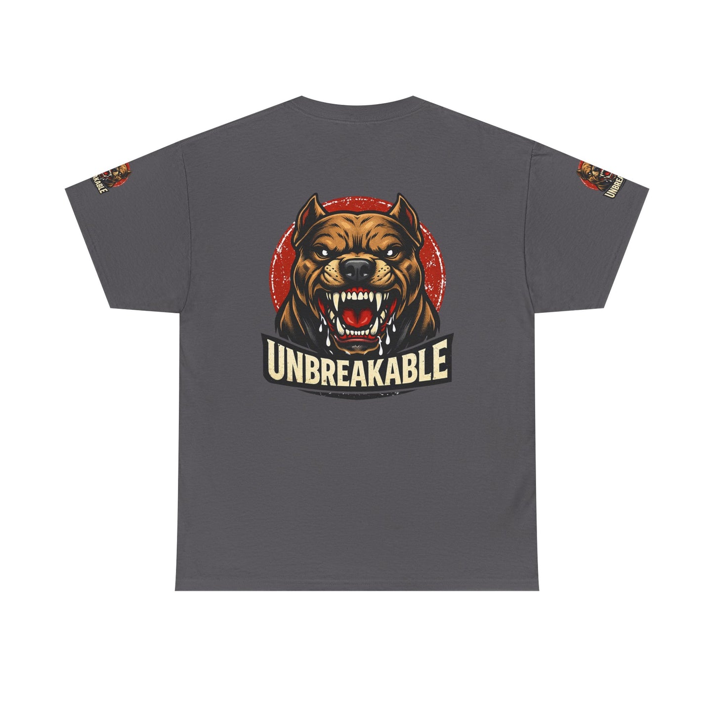 Unbreakable Pitbull Tee — Fierce Dog Graphic T-Shirt
