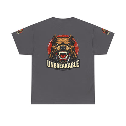 Unbreakable Pitbull Tee — Fierce Dog Graphic T-Shirt