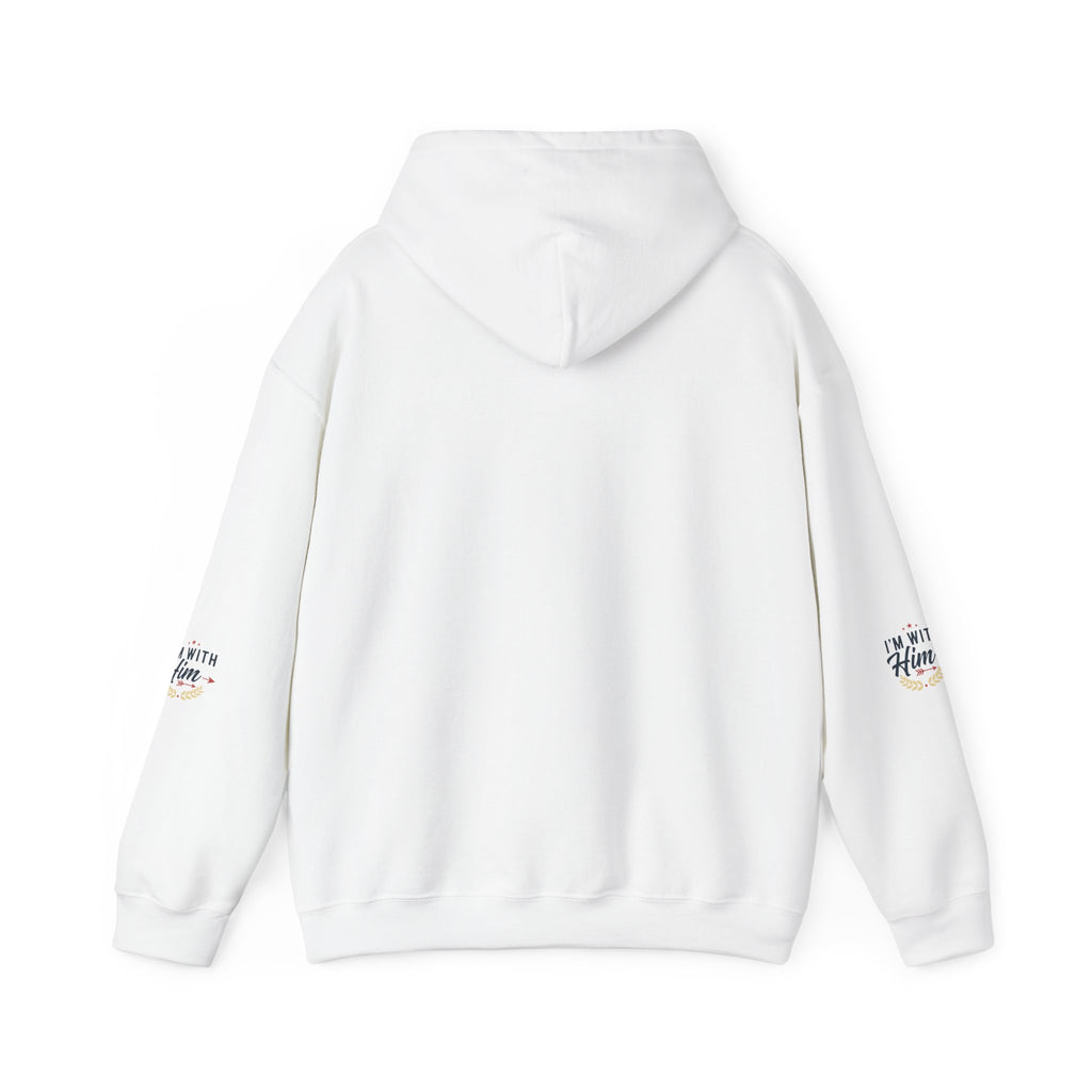 I'm With Him Hoodie — Couples Arrow Design