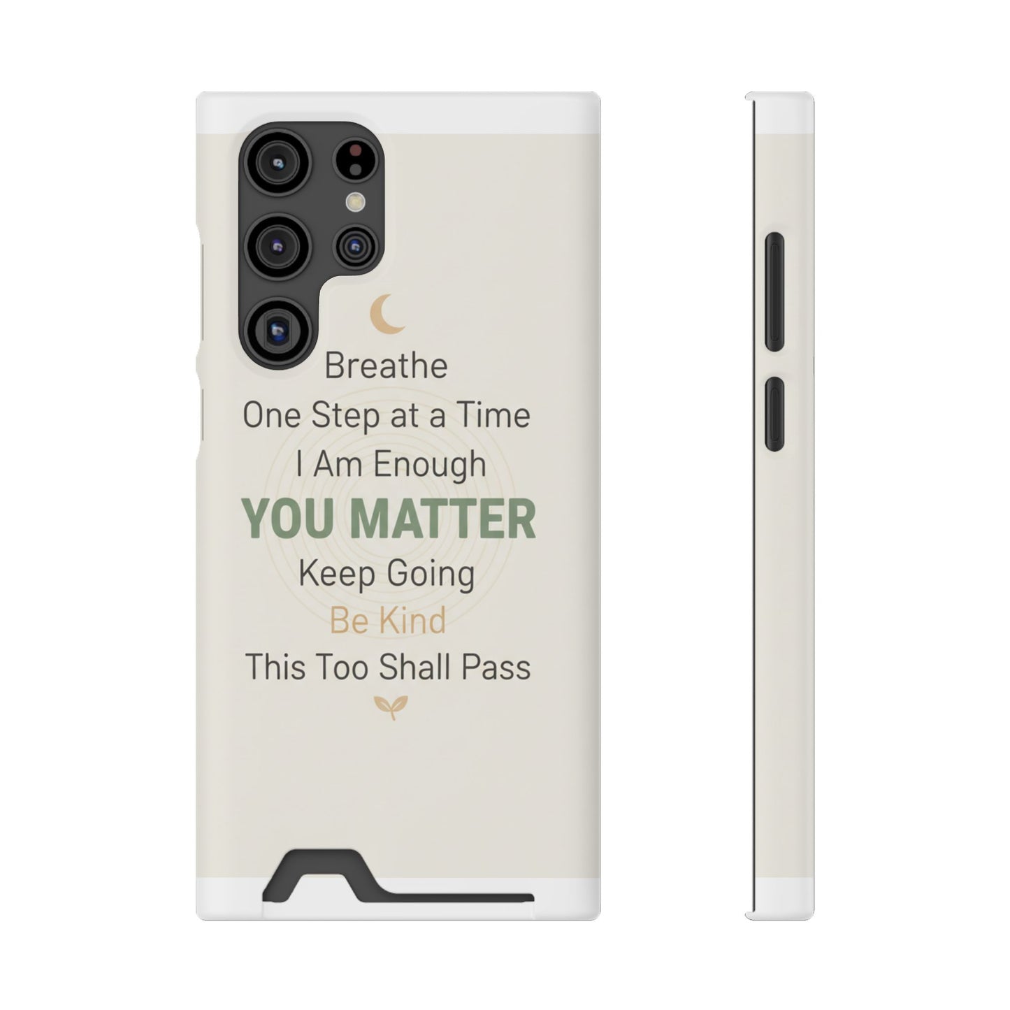 Phone Case — 'You Matter' Card-Holder Phone Case | Motivational Self-Care Quote