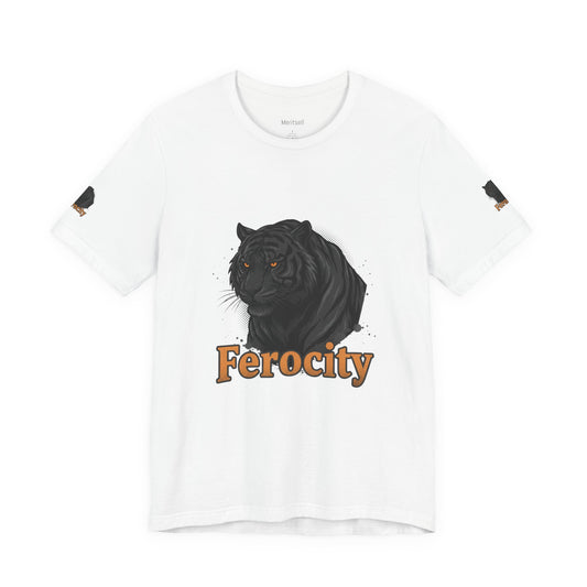 Ferocity Black Panther T‑Shirt – Graphic Tiger Head Tee