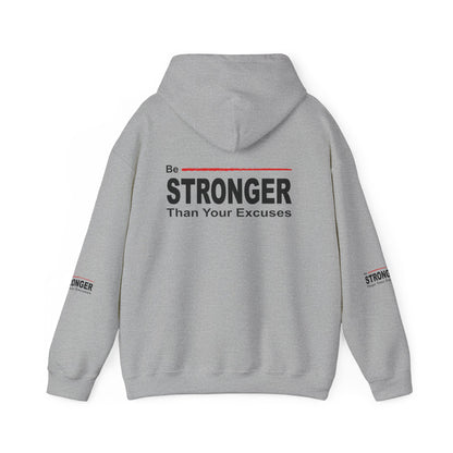Be Stronger Than Your Excuses Hoodie — Motivational Fitness Pullover