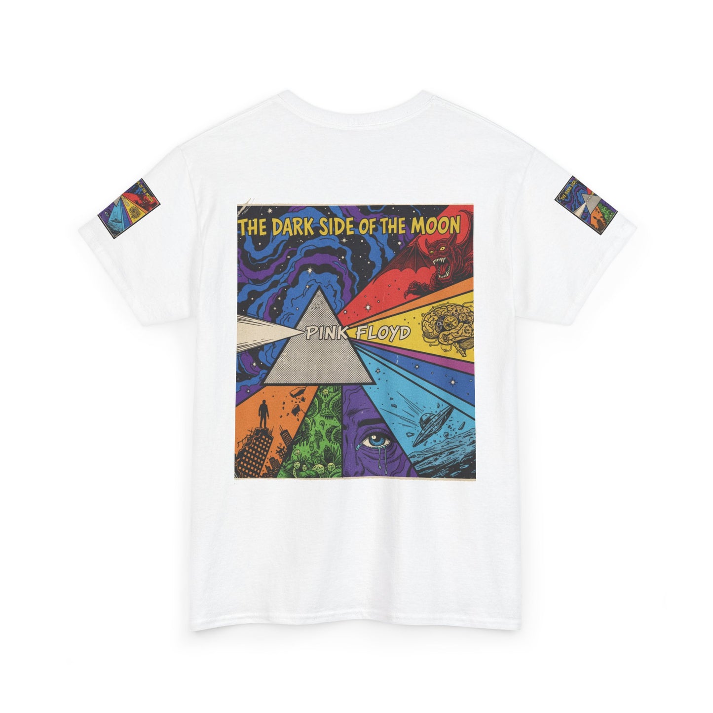 Retro Psychedelic 'The Dark Side of the Moon' Tee