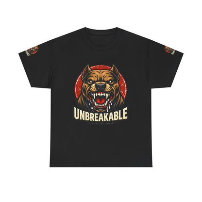 Unbreakable Pitbull Tee — Fierce Dog Graphic T-Shirt