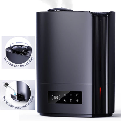 6L Humidifier Ultrasonic RGB Light for Bedroom ,360° Adjustable Mist Direction 60h Aroma Toy for Children's Room,Plants,300 ml/h - Merit Sell