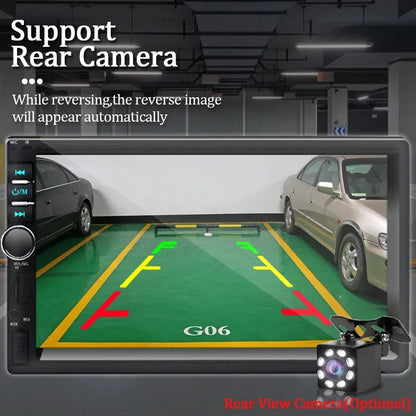 7“ Carplay Car Radio 1 Din Android Auto Universal Multimedia Autoradio Player HD Touch Screen FM AUX Input Bluetooth MirrorLink - Merit Sell