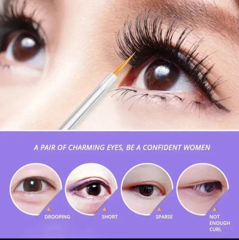 7 Days Fast Eyelash Growth Serum Eyelash Eyebrow Growth Strong Makeup Extension Treatment Thicken Eyebrow Eyelash Enhancer Serum - Merit Sell
