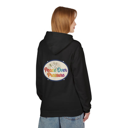 Peace Over Pressure Hoodie — Retro Dove Graphic Comfort Pullover