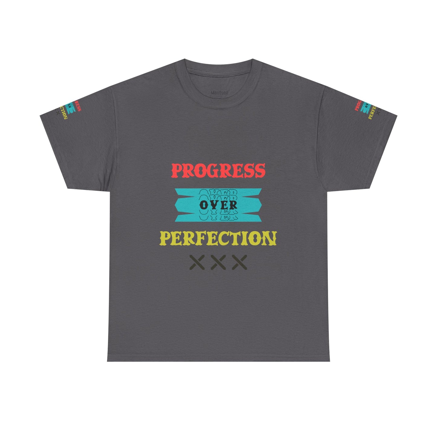 Progress Over Perfection T‑Shirt — Motivational Graphic Tee