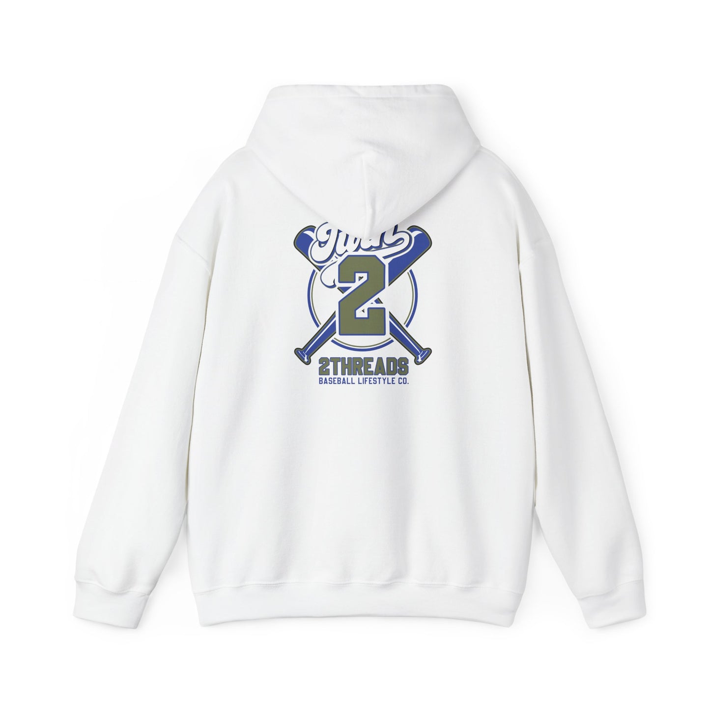 Baseball 2Threads Hoodie — Vintage Sport Logo Pullover - Merit Sell