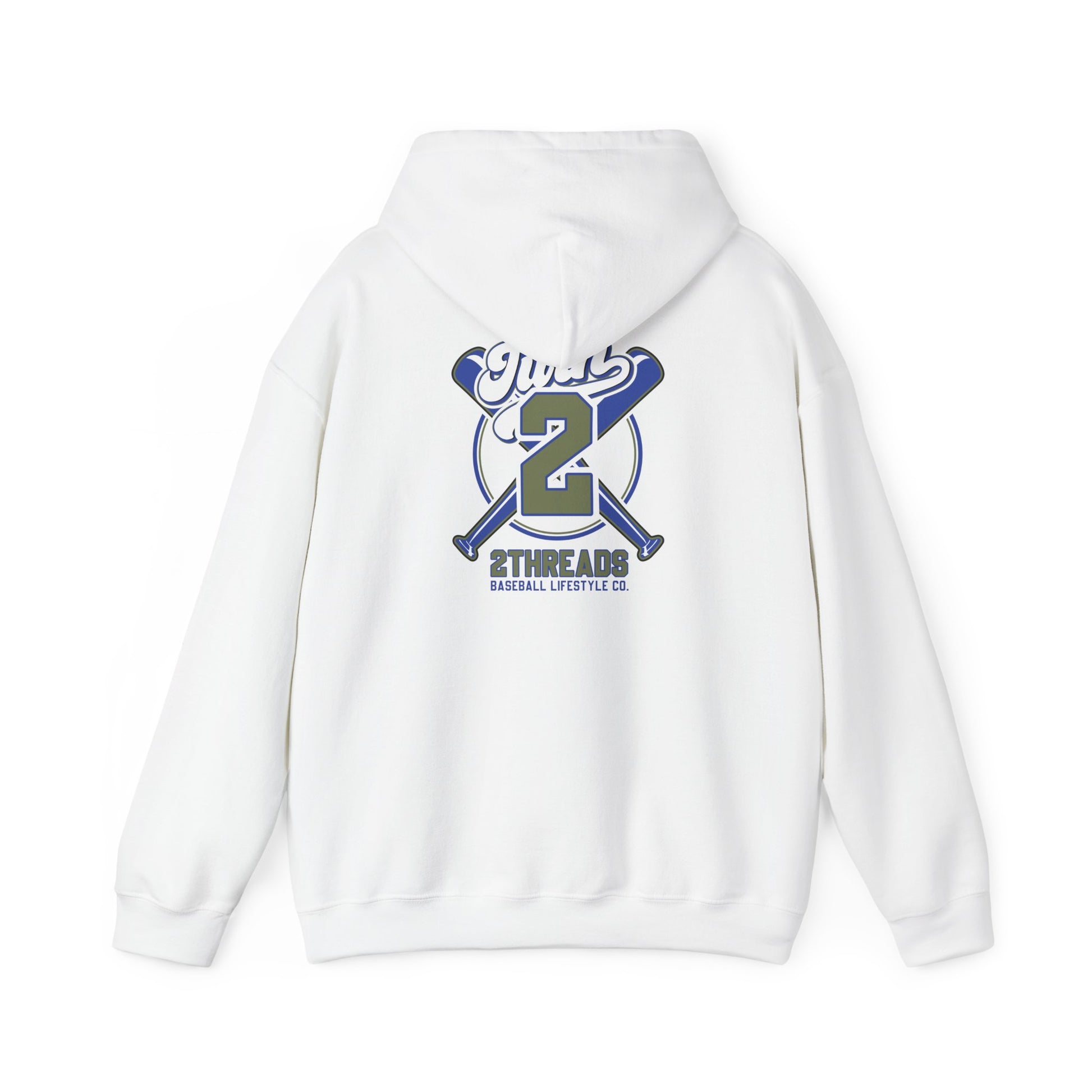 Baseball 2Threads Hoodie — Vintage Sport Logo Pullover - Merit Sell