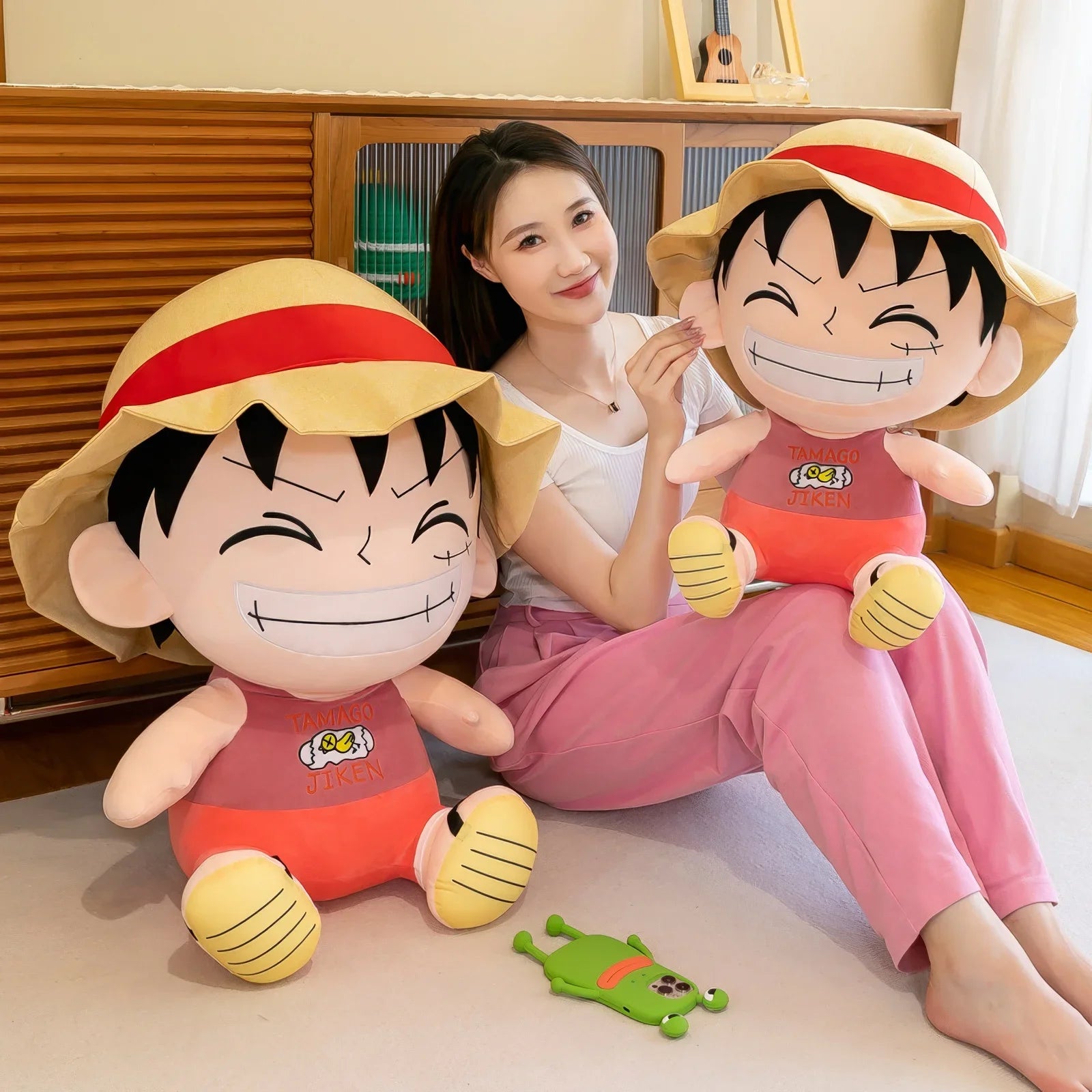 70cm Anime One Piece Monkey D Luffy Plush Toy Cartoon Cute Straw Hat Luffy Soft Stuffed Rag Doll Pillow Boys Girls Birthday Gift - Merit Sell