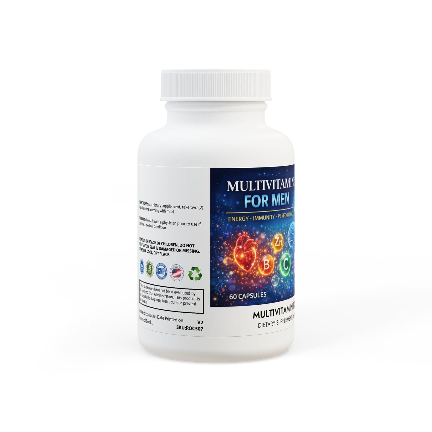 Multivitamin for Men Supplement (60 Capsules)
