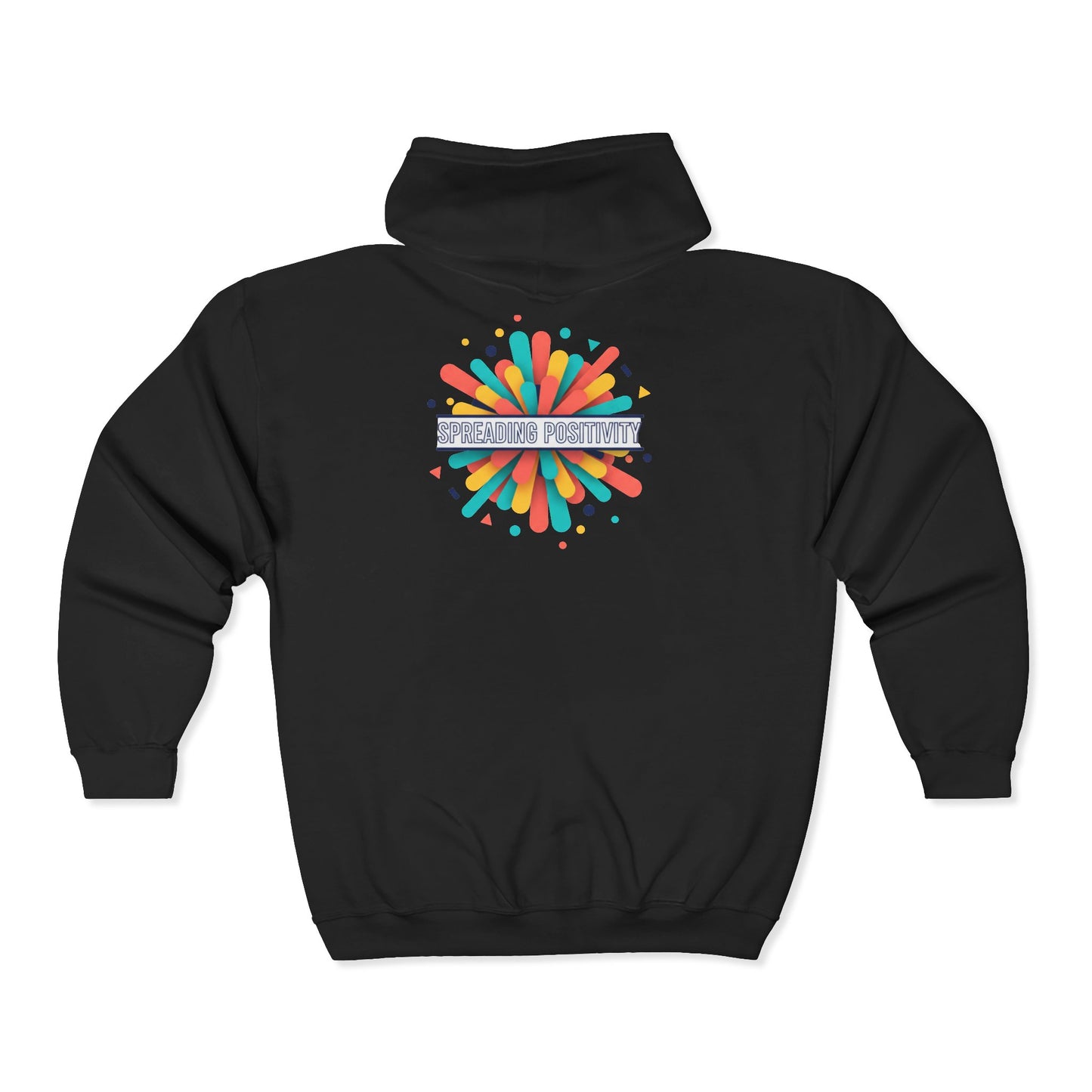 Spread Your Creativity Zip Hoodie — Colorful Inspirational Graphic Hoodie