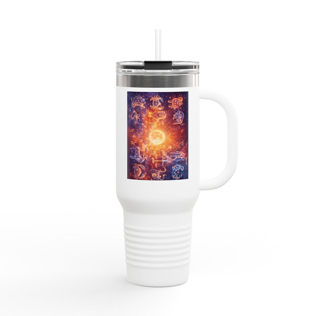 40oz Insulated Travel Mug — Cosmic Energy Zodiac Design