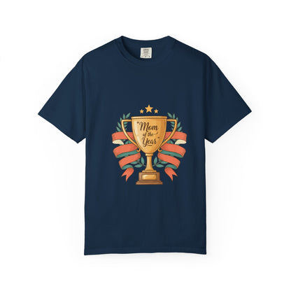 Mom of the Year T-Shirt — Trophy Design Mother's Day Tee