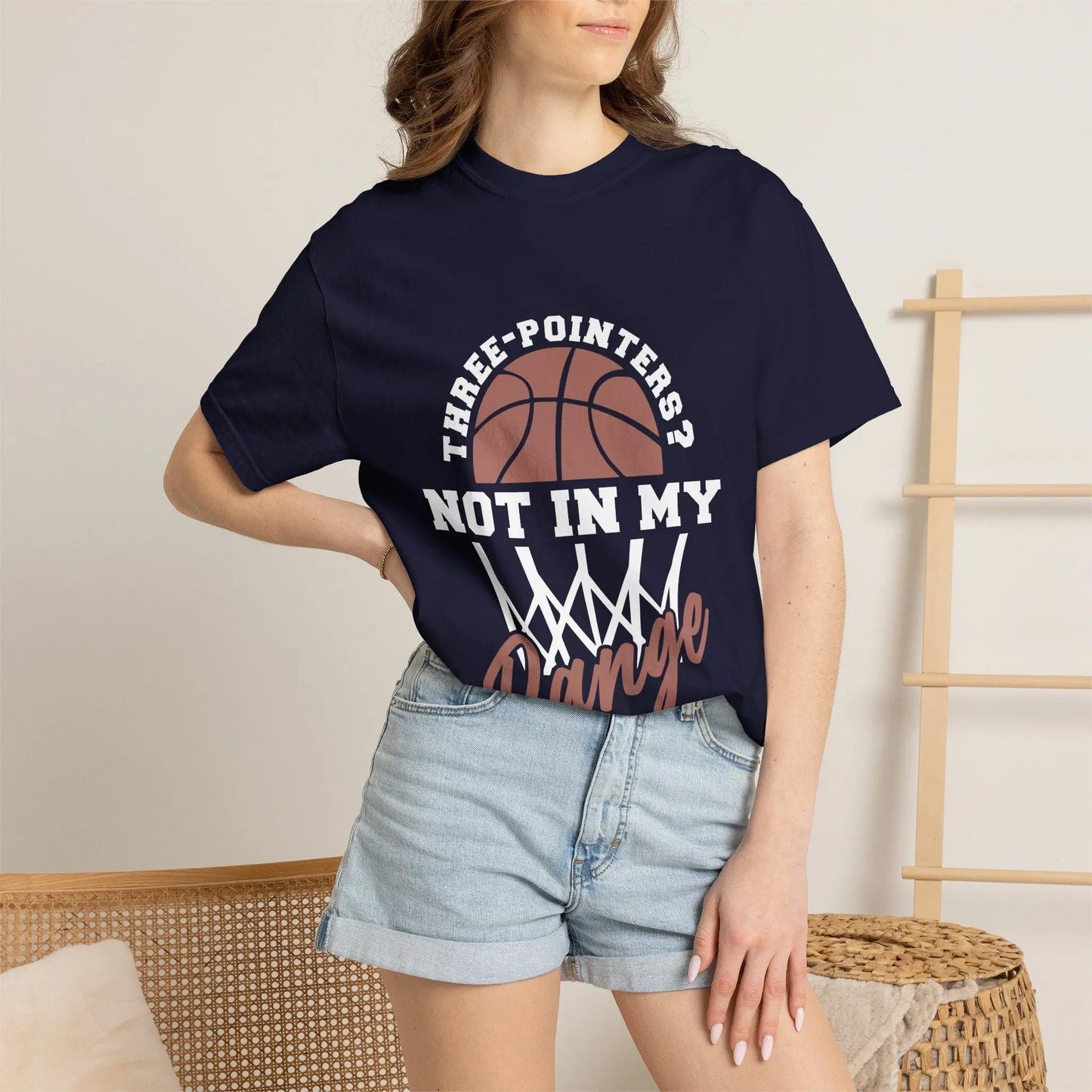 Basketball T-Shirt — "Three-Pointers? Not In My Range" Graphic Tee - Merit Sell