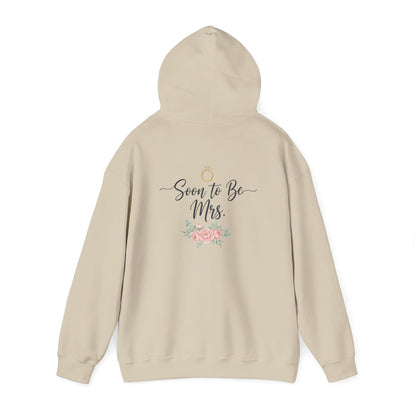 Soon to Be Mrs. Hoodie — Bridal Engagement Sweatshirt with Ring & Floral Design