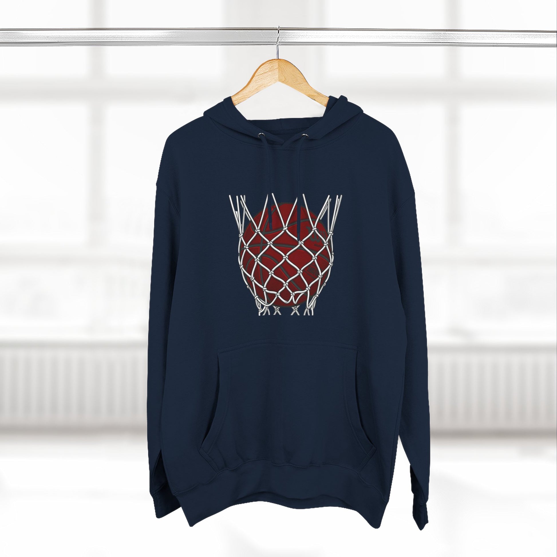 Basketball Hoodie — "Fast Break? More Like Slow Crawl" Graphic Fleece Hoodie - Merit Sell