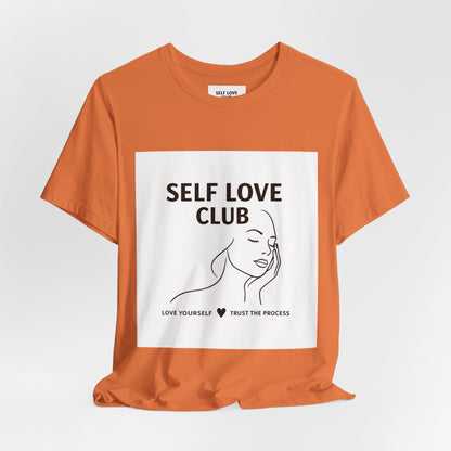 Self Love Club Tee — Minimal Line Art Women’s Wellness T-Shirt