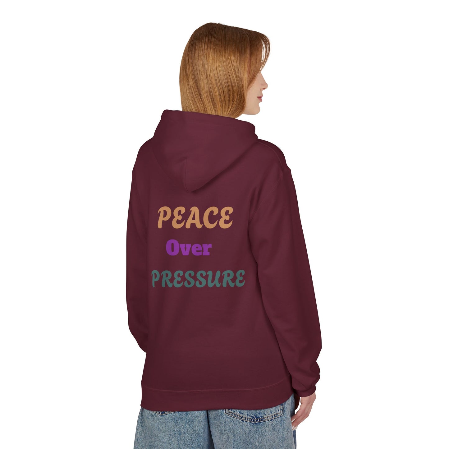 Peace Over Pressure Hoodie — Retro Dove Graphic Comfort Pullover