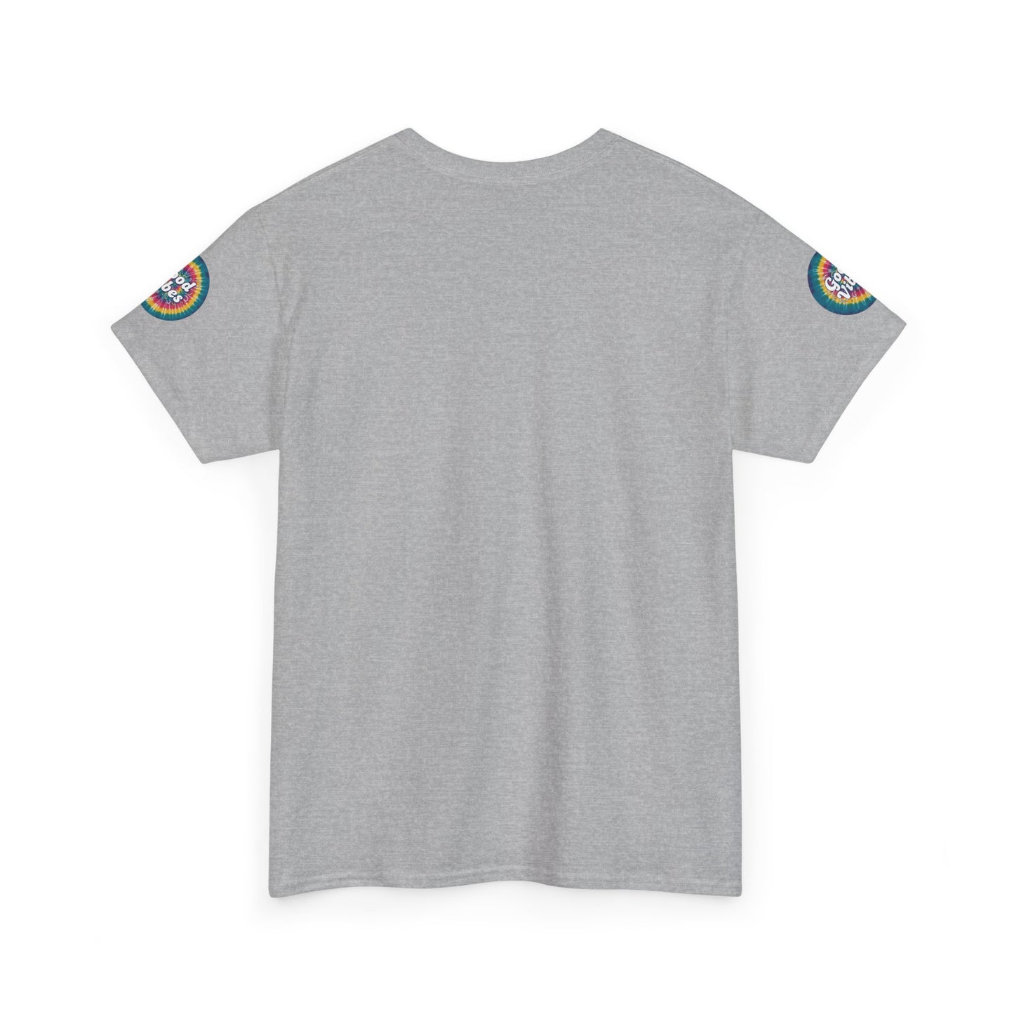 Good Vibes Tie-Dye Tee — Retro Rainbow Graphic T-Shirt