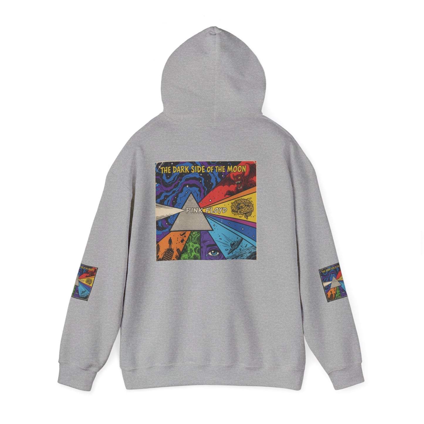 Psychedelic Prism Hoodie — Colorful Surreal Art Pullover