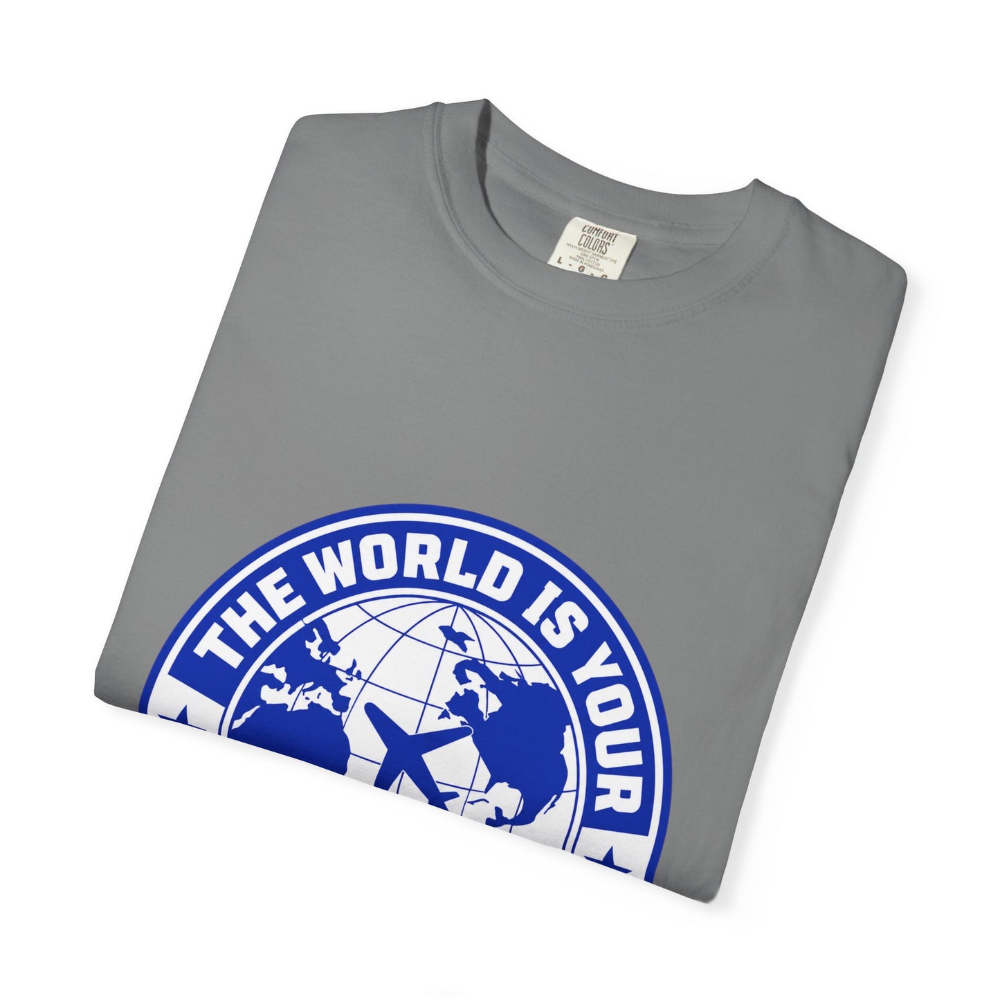 The World Is Your Playground T-Shirt — Travel Globe Graphic Tee - Merit Sell