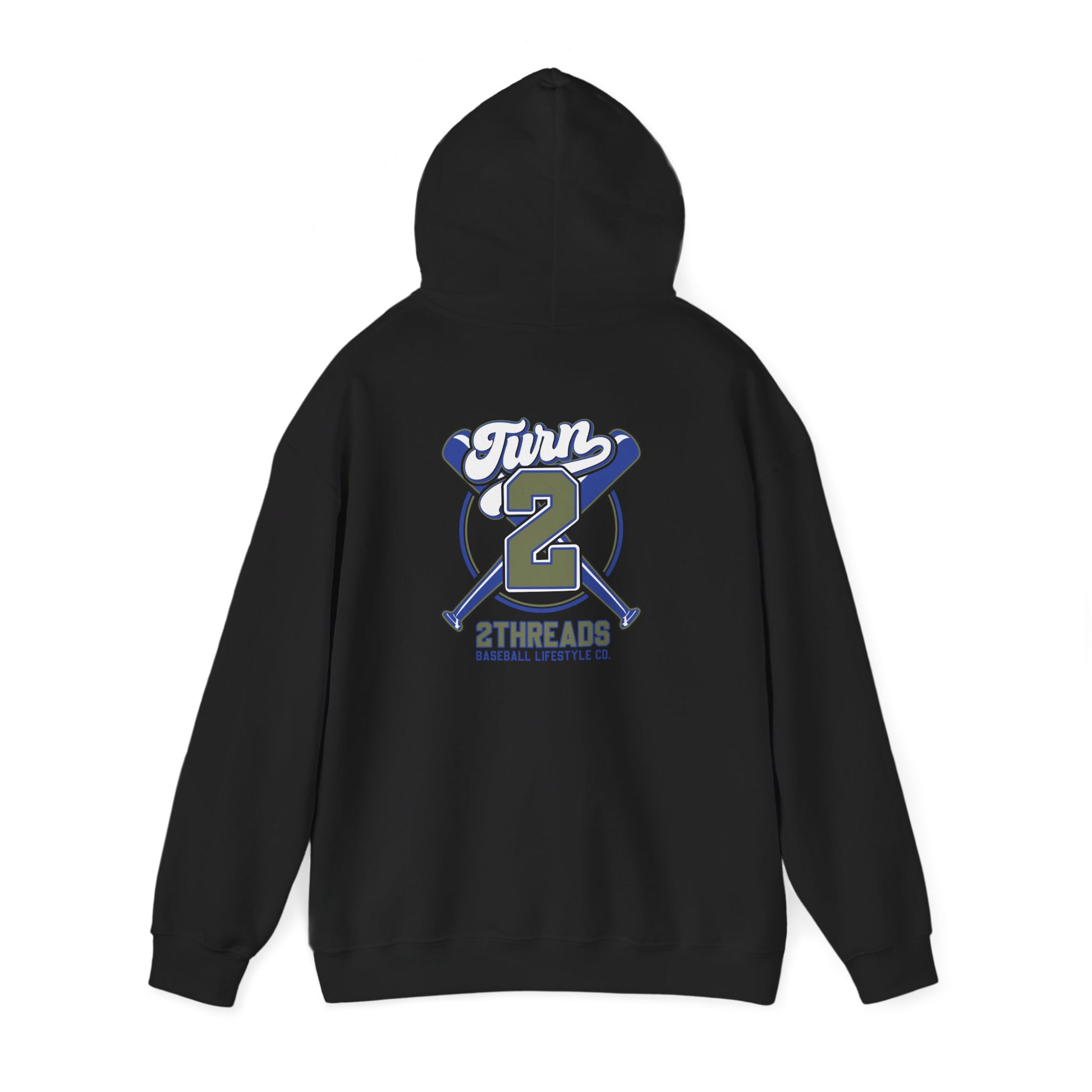 Baseball 2Threads Hoodie — Vintage Sport Logo Pullover - Merit Sell