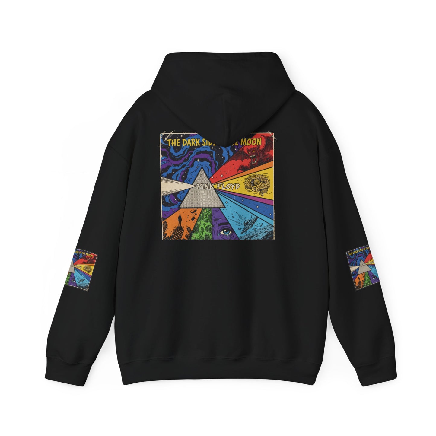 Psychedelic Prism Hoodie — Colorful Surreal Art Pullover