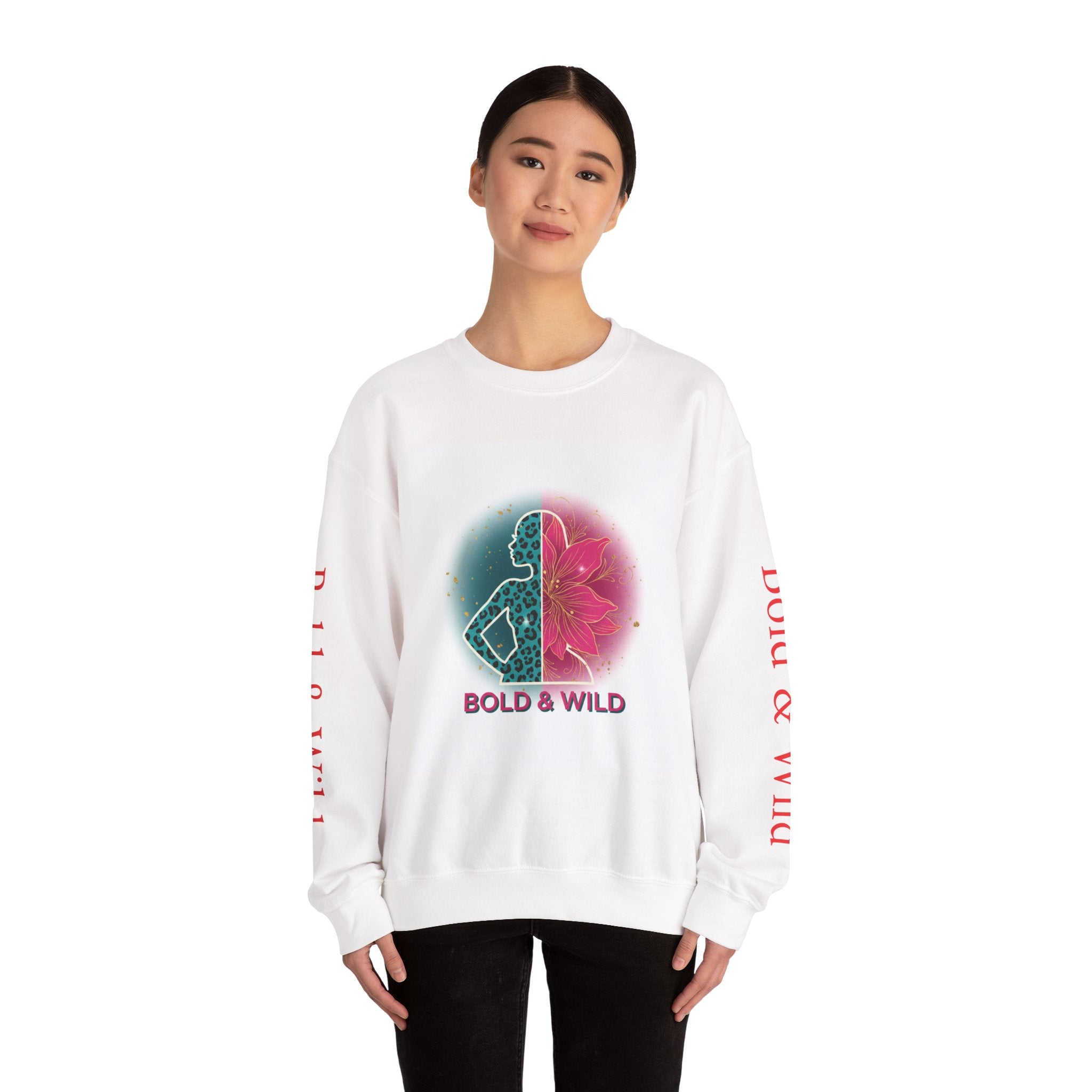 Bold & Wild Sweatshirt — Floral Leopard Graphic Crewneck