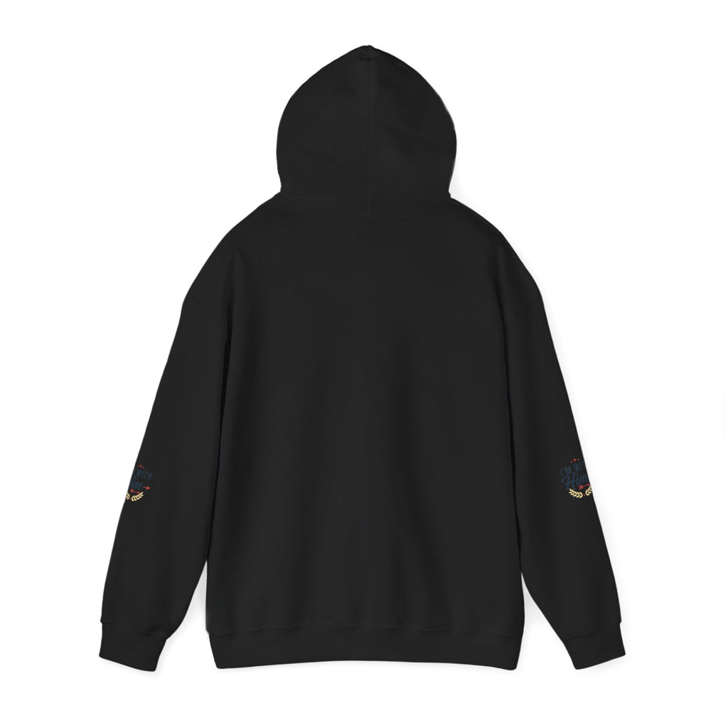 I'm With Him Hoodie — Couples Arrow Design