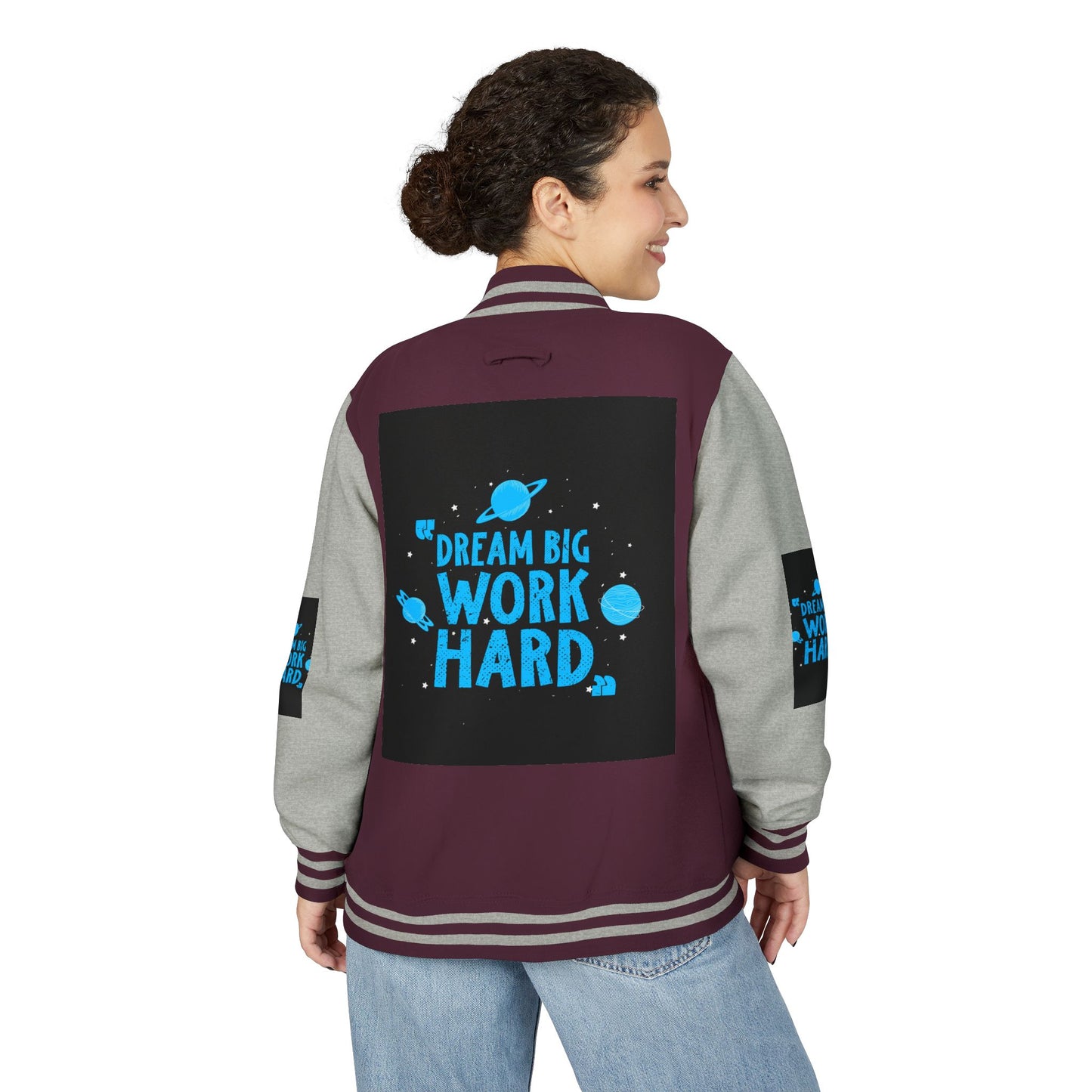 Dream Big Work Hard Letterman Jacket