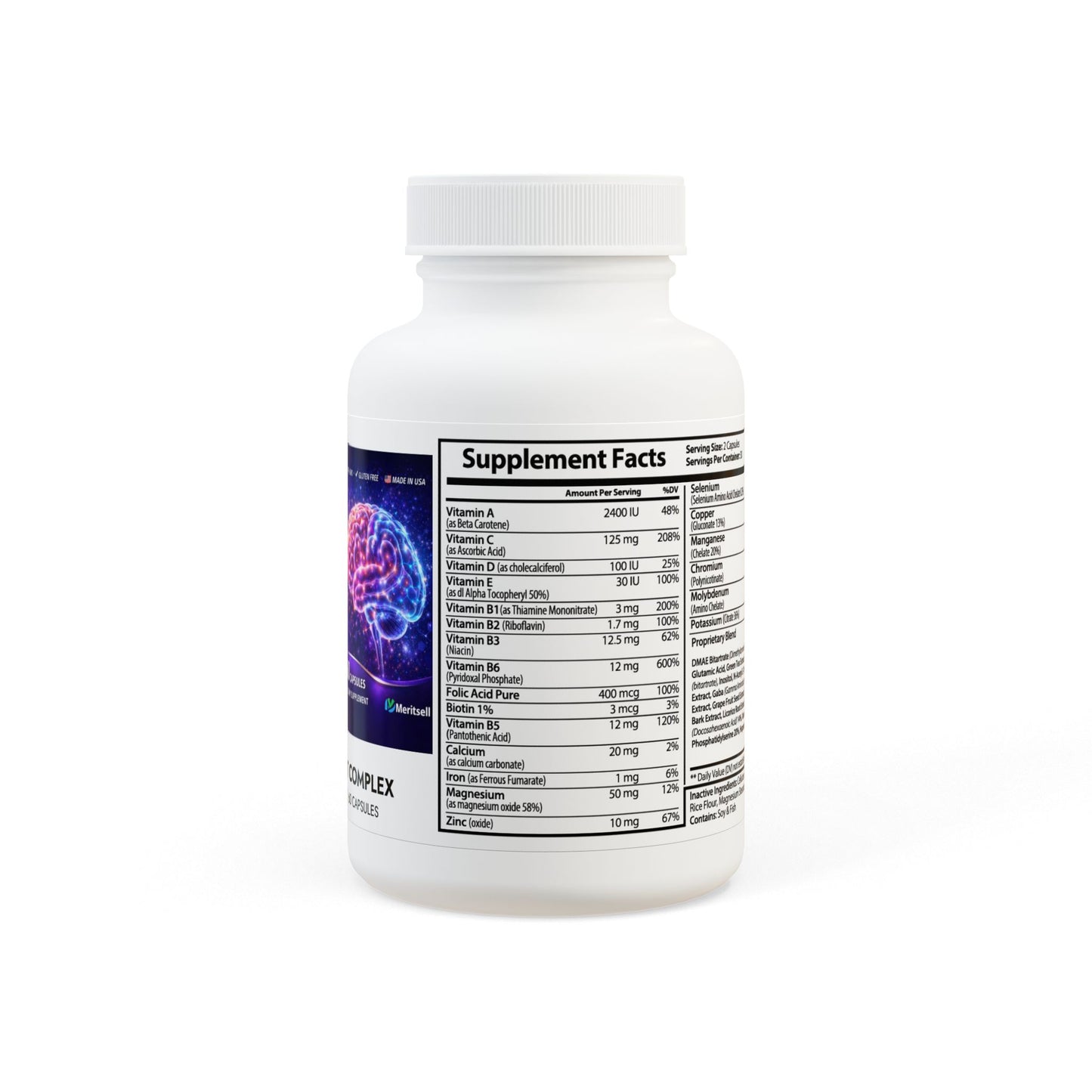 Brain Support Complex Supplement (60 Capsules)