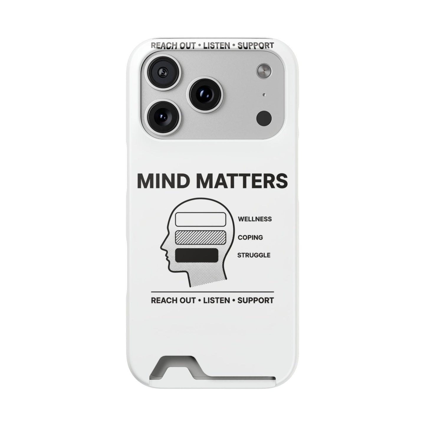 Mind Matters Phone Card Case — Mental Health Awareness Card Holder Case