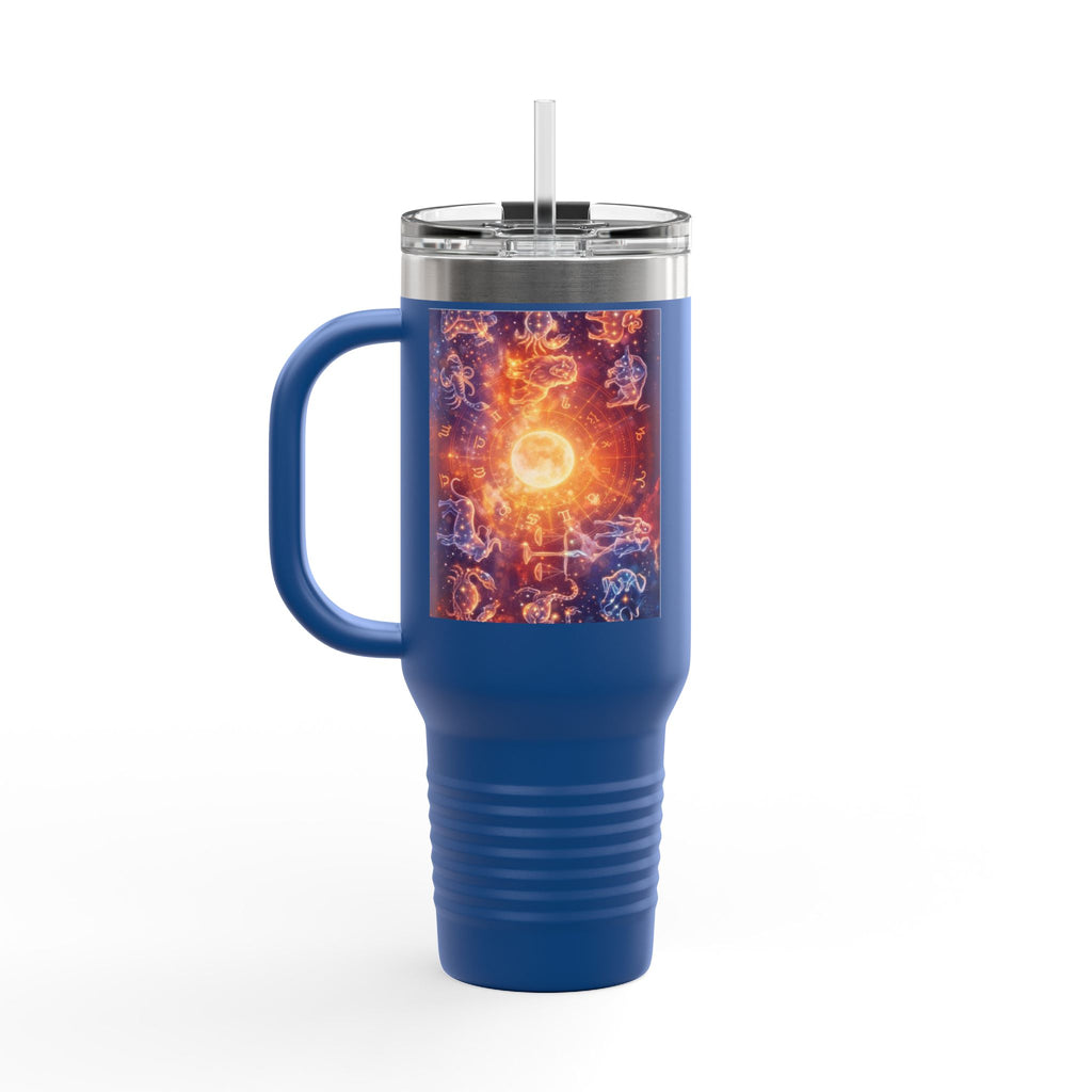 40oz Insulated Travel Mug — Cosmic Energy Zodiac Design
