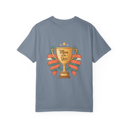 Mom of the Year T-Shirt — Trophy Design Mother's Day Tee