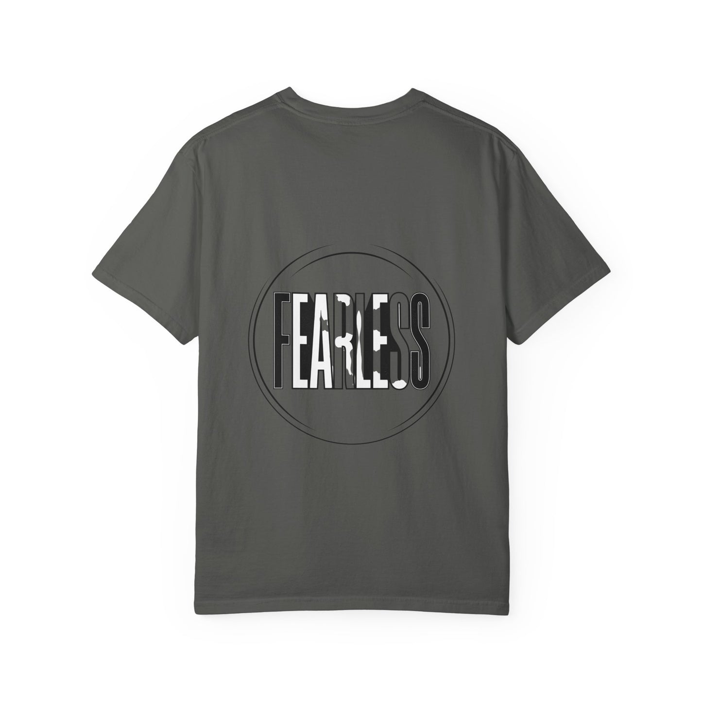 Fearless White Tiger T-Shirt — Bold Graphic Tee with 'FEARLESS' Text