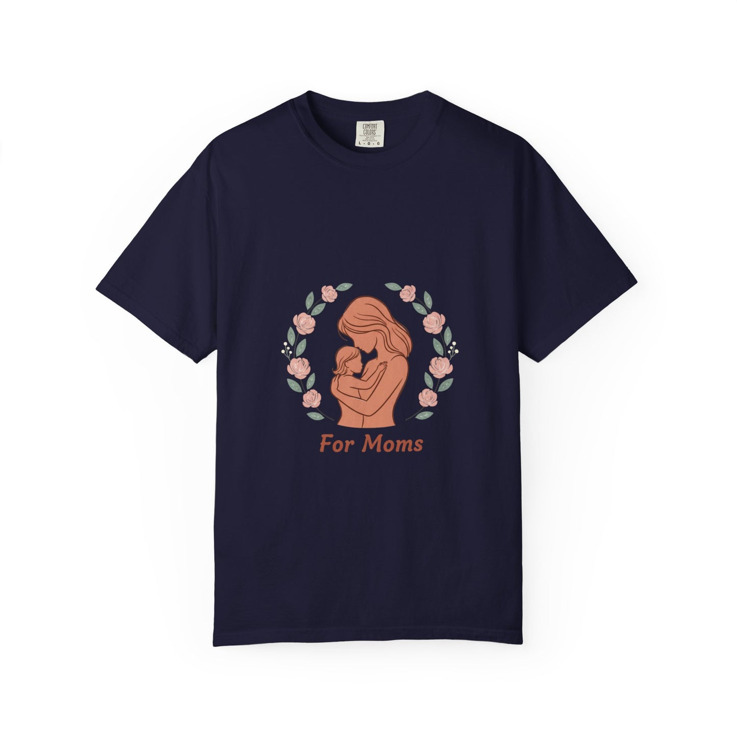 Mother & Baby T-Shirt — "For Moms" Floral Maternity/Motherhood Tee