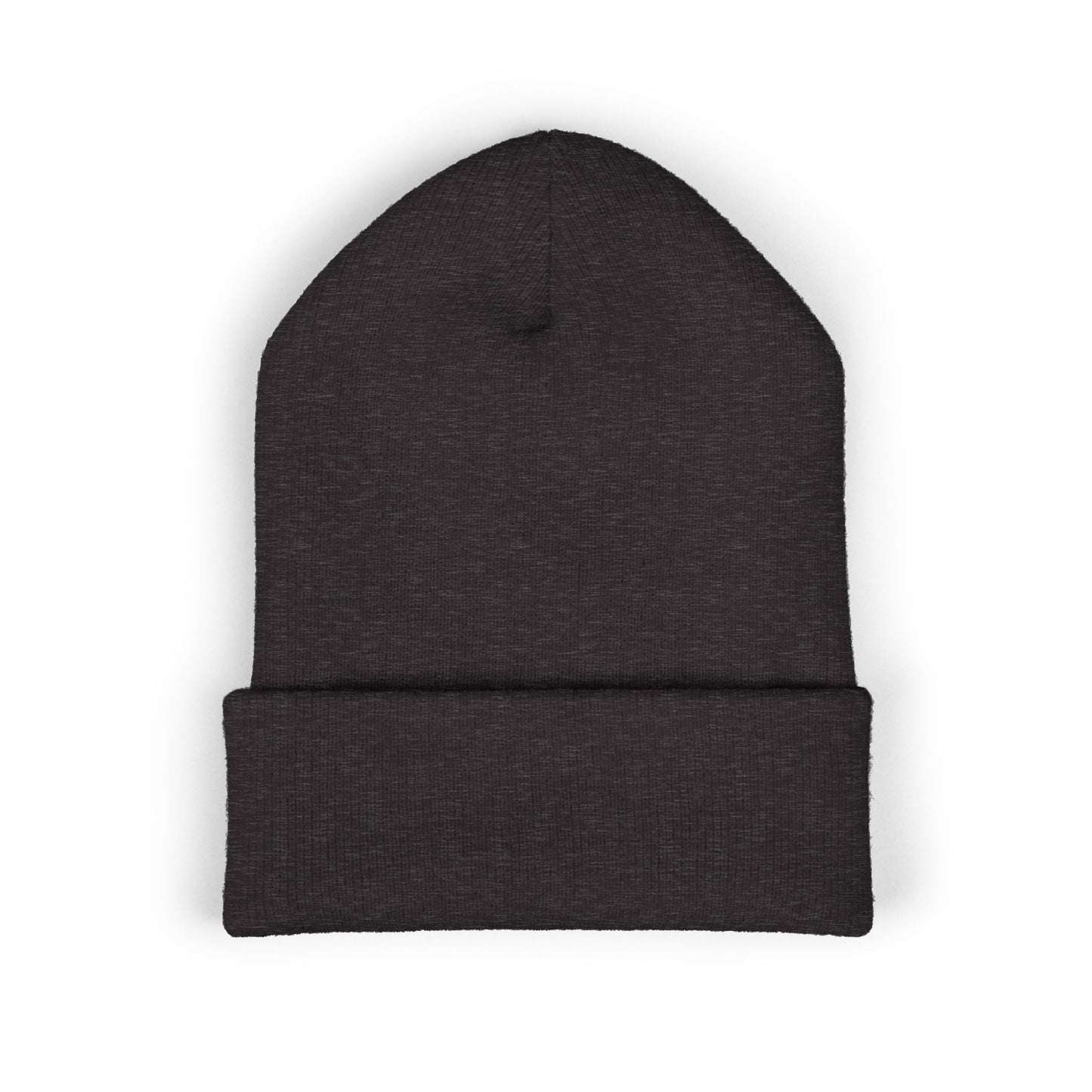 Embroidered "Good Vibes Only" Cuffed Beanie — Cozy Winter Knit Hat