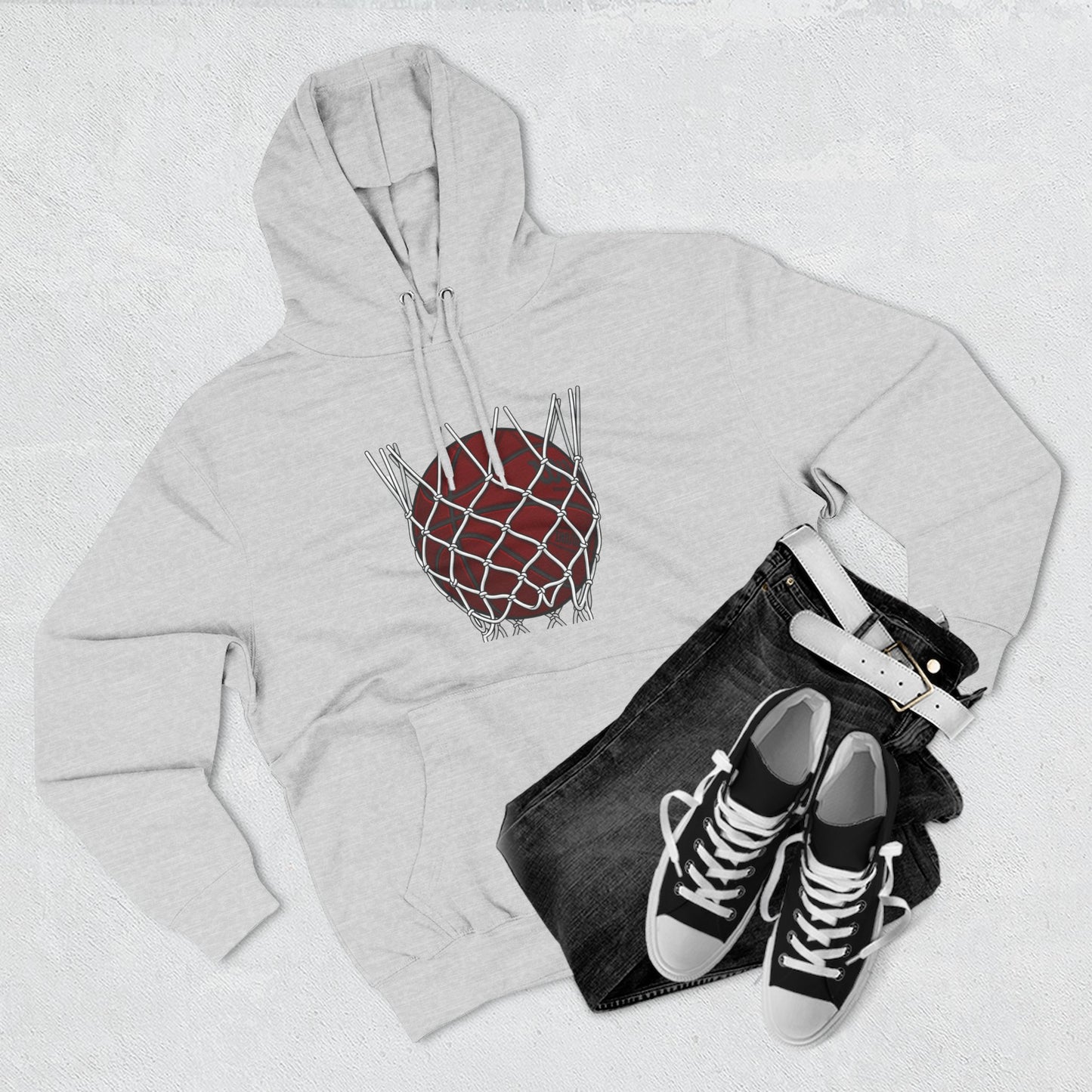 Basketball Hoodie — "Fast Break? More Like Slow Crawl" Graphic Fleece Hoodie - Merit Sell
