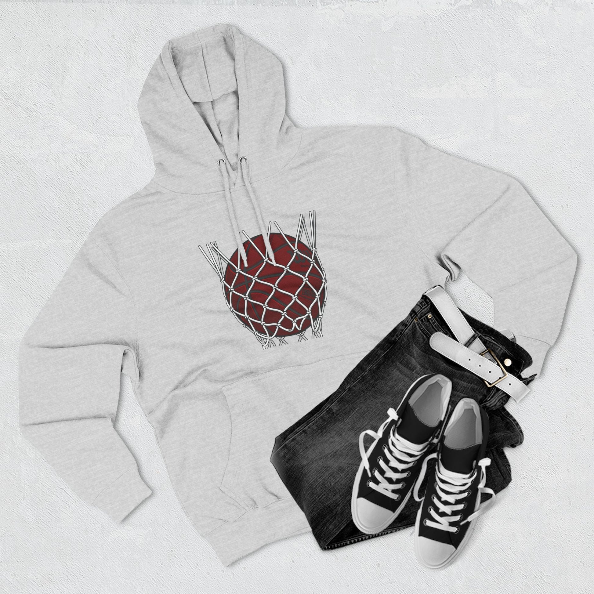 Basketball Hoodie — "Fast Break? More Like Slow Crawl" Graphic Fleece Hoodie - Merit Sell