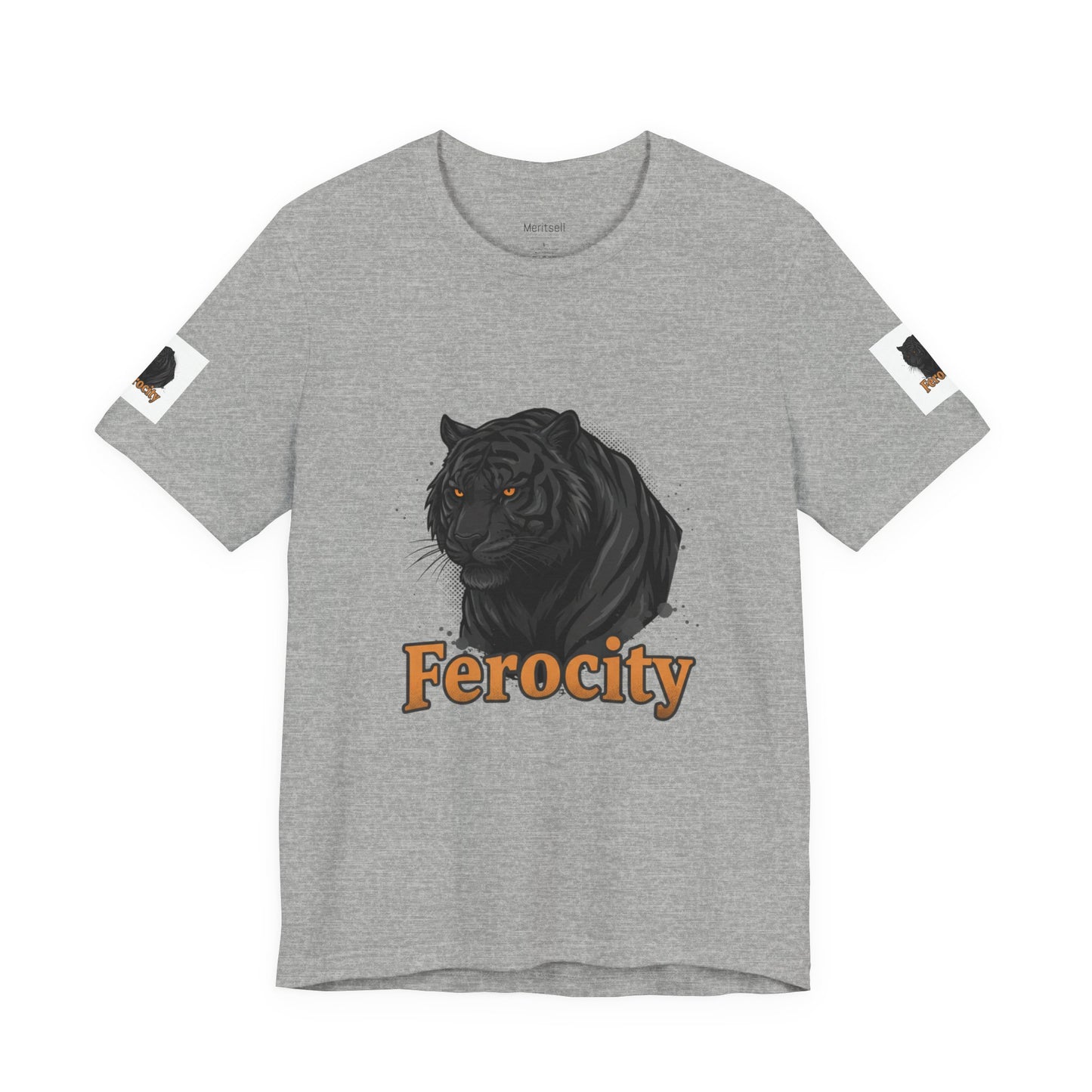 Ferocity Black Panther T‑Shirt – Graphic Tiger Head Tee