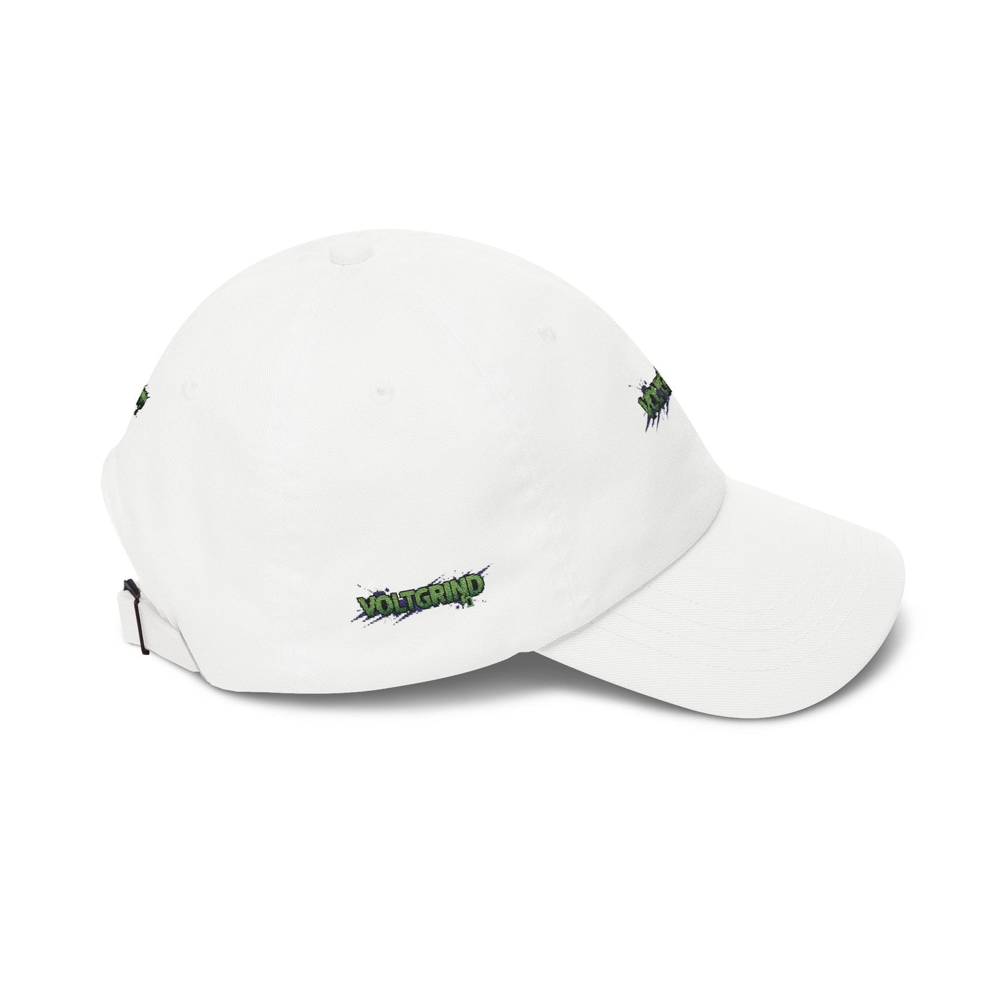 Dad Cap — Green Grunge 'Voltgrip' Embroidered Baseball Hat