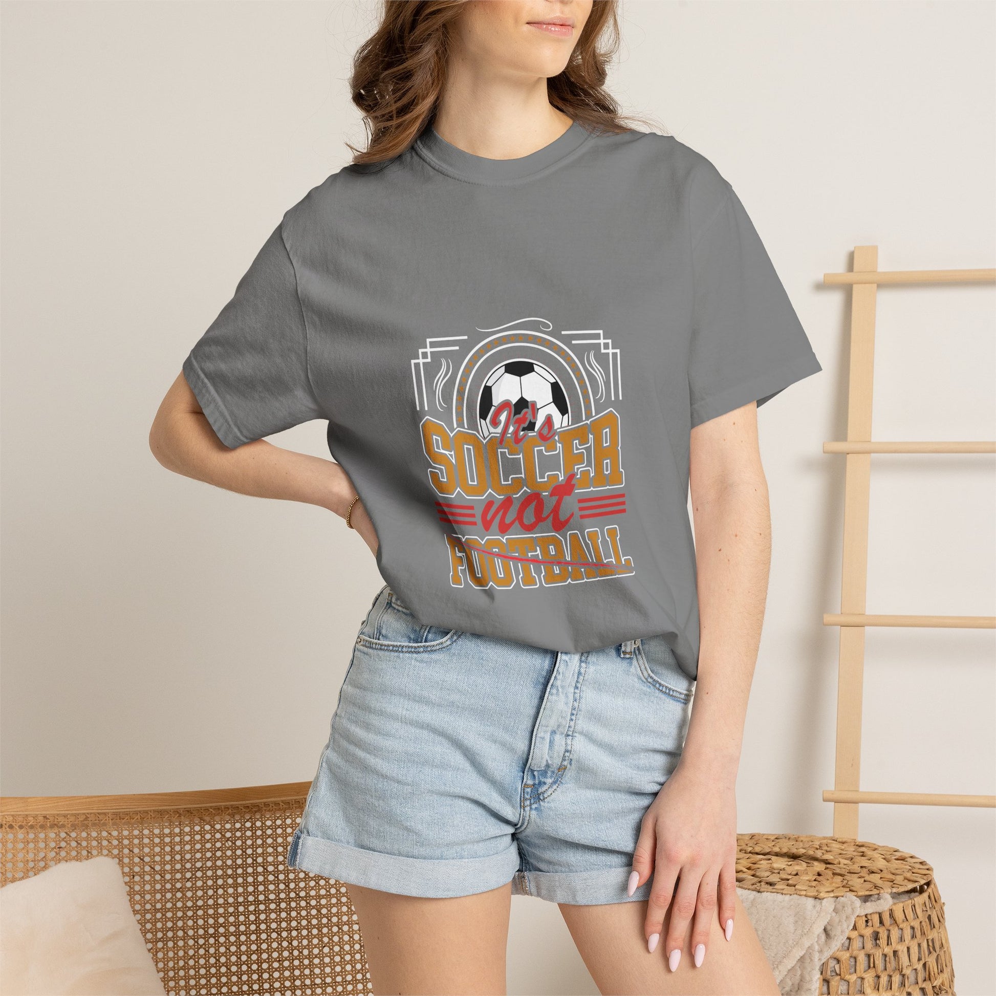Soccer Not Football T-Shirt — Retro Soccer Graphic Tee - Merit Sell