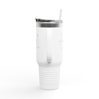 40oz Insulated Travel Mug — Heart & Home Sketch Design