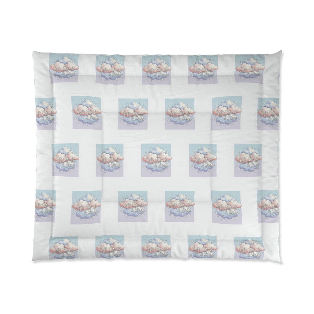 Dreamy Clouds Comforter — Pastel Sky Pattern Bedding