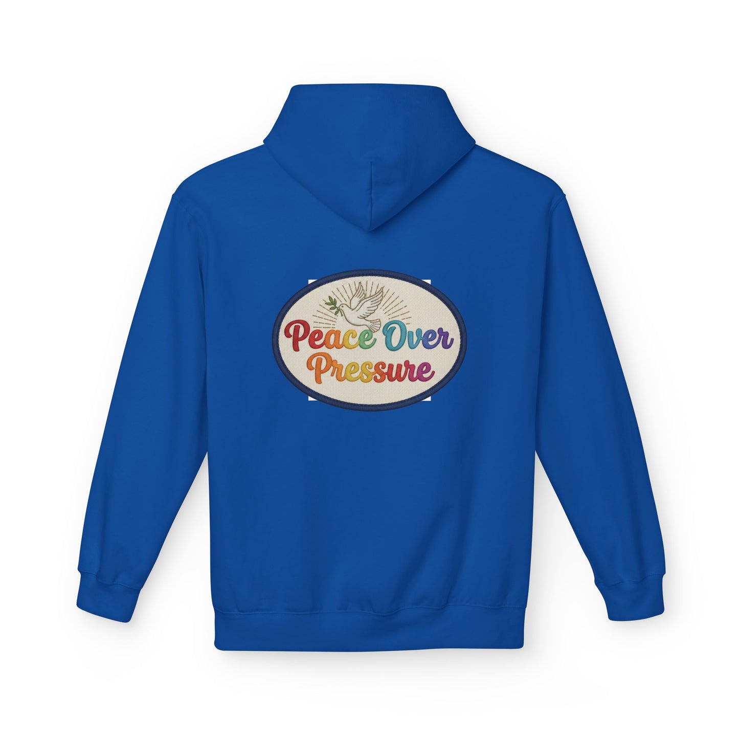Peace Over Pressure Hoodie — Retro Dove Graphic Comfort Pullover